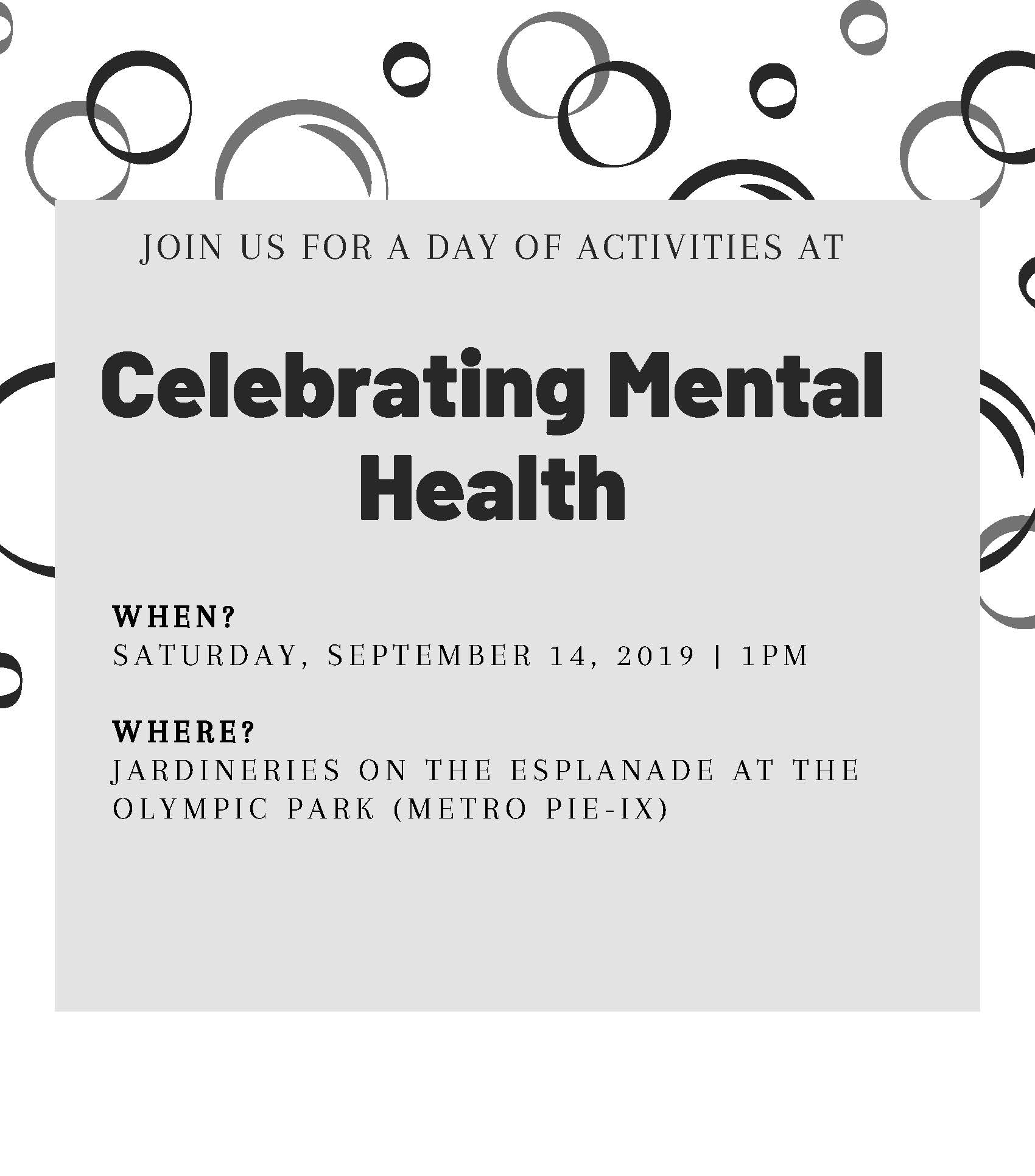 Celebrating Mental Health Day 2019